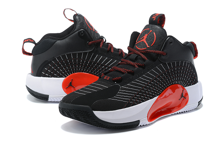 2021 Jordan Jumpman Black White Red Basketball Shoes - Click Image to Close